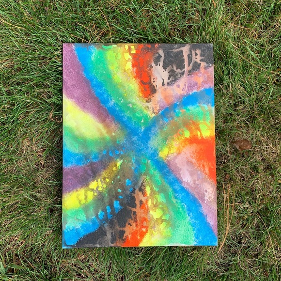 Trippy colorful drip painting - Picture 1 of 4